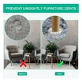 thumbnail image 4 of 16X Carpet Protectors 8Pcs Spiked Caster Cups Floor Saver Pads Clear Spiked Floor Castor Cups Spiked Furniture Cup, 4 of 6