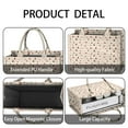 thumbnail image 4 of Large Capacity Tote Bag,Beige Christmas Decoration Pattern Handbag Fashion Luxury Tote Bag,15.7"x13"x 5.1" Inches,Laptop Compatible, 4 of 6