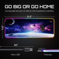 thumbnail image 3 of Mouse pad gaming Gerlos RGB LED 80x30 cm resistente al agua, 3 of 8