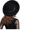 thumbnail image 6 of ANGELA & WILLIAM FL2285 Women's Wide Brim 100% Wool Snakeskin Band Floppy Hat, 6 of 16