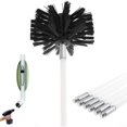 thumbnail image 1 of Chimney Brush Kit, Chimney Cleaning Tool Brush Chimney Sweeping Kit Contains 6 (61cm) Flexible Rods and 1 (100mm) Pellet Stove Chimney Sweeping Kit Head for Pellet Stove, 1 of 4
