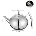 thumbnail image 2 of 1/1.5/2L teapot tea maker heatable jug with removable stainless steel strainer, 2 of 6