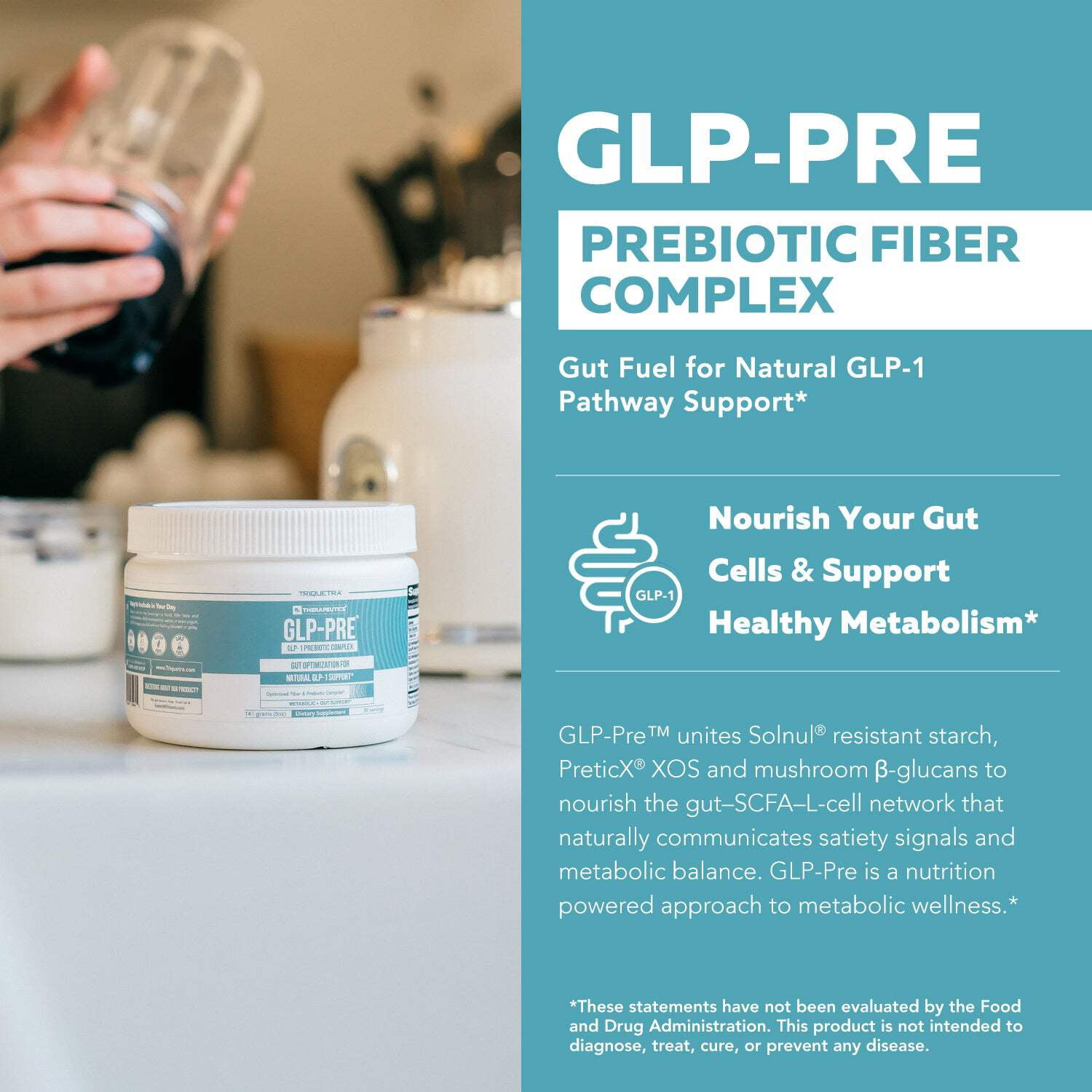 Triquetra Health GLP-Pre: GLP-1 Prebiotic Fiber Complex