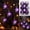 Purple, variant on Trovenix Halloween Tree Ornaments Ball Set 6 PCS 2.4 IN Glitter Baubles with Spooky Designs for Party Decor Christmas Tree Halloween Decoration