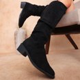 thumbnail image 5 of Women's Chunky Heel Knee High Boots, Fall Winter Pointed Toe Slouch Chunky Heel Boots with Breathable Lining, Trendy Footwear for Daily Leisure, 5 of 5