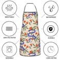 thumbnail image 6 of Pofeuu Snake Print Aprons with Pockets, Cute Aprons for Kitchen, Cooking, Server, Barber, Chef Apron, 6 of 7