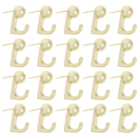 Tineasur 20Pcs Alloy Decorative Push Pin Hooks for Cork Board and Chalkboard