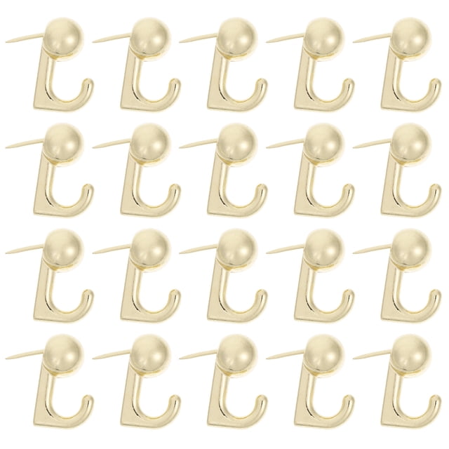 SHISUYAN Crochets à Ardillon en Alliage de Zinc Doré pour Rangement 20 Pcs Petite Taille