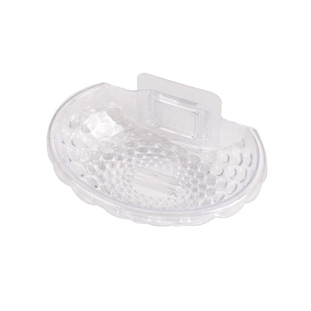 Kearding Soporte para Jabón Estante de Almacenamiento Transparente Blanco Transparente