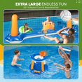 thumbnail image 2 of Set de vóley para piscina KIDDITOY 317 cm con red inflable y aro, 2 of 7