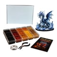 thumbnail image 2 of 3D Beaded Ash Dragon DIY Kit,Fantasy Animal Beadwork Craft Set for Beginners,Handmade Art Projects,Creative Hobby Activities,Decorative Display and Gifts Mindful Crafting,B, 2 of 8
