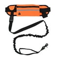 thumbnail image 1 of Laisse pour Chien Mains Libres, Laisse pour Chien Taille Bande Réfléchissante Design Mains Libres Tissu Imitation Nylon Sac à Fermeture Éclair Détachable pour Randonnée pour Jogging pour Marche Orange, 1 of 8