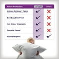 Allerease Ultimate Cotton Zippered Pillow Protector, Standard/Queen