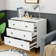 thumbnail image 2 of Giantex 4 Drawer Dresser, Wooden Freestanding Storage Cabinet, 2 of 8