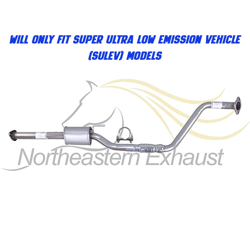 Stainless Steel Resonator Pipe & Muffler Exhaust System Kit Fits 2011-2016 Hyundai Elantra 1.8L - Direct Fit