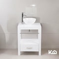 thumbnail image 2 of Gabinete Para Baño Mueble Lavamanos Ovalin Monomando y Toallero Fibra de Madera MFC KingsHouse blanco, 2 of 8