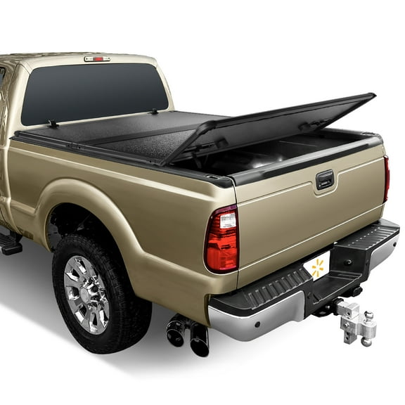 Auto Drive Hard Tri Fold Truck Bed Tonneau Cover Fits 99-16 Ford F-250SD F-350SD F-450SD 6.5Ft Bed
