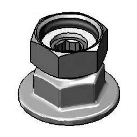 Eccentric Flange - 3/4" Female NPT, Chrome Plated Brass