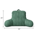 thumbnail image 5 of Mainstays Kids Ribbed Corduroy Plush Backrest Pillow, Dark Green, 33" x 13" x 25", 5 of 5