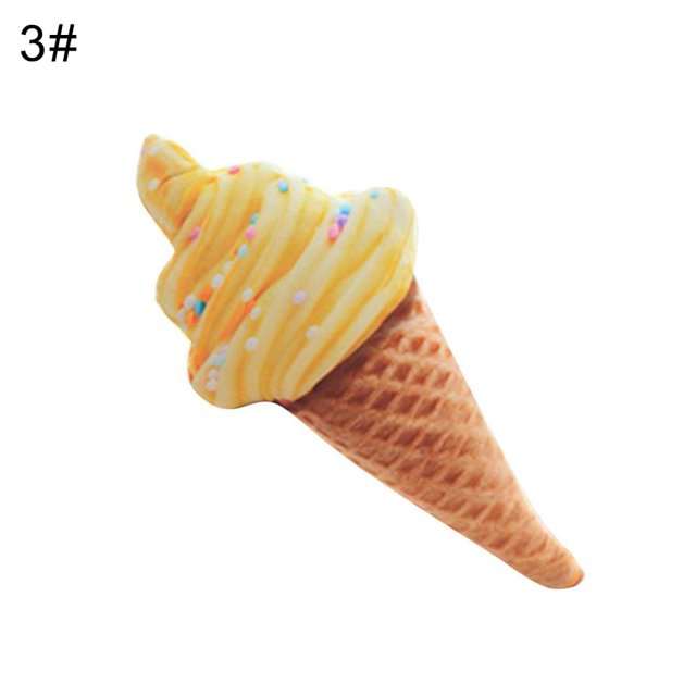 Muñeco de helado de peluche en 3D de simulación ZTGD, cojín suave para sofá, ropa de cama, decoración