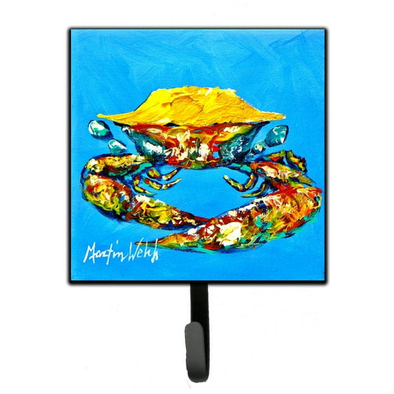 Carolines Treasures MW1003SH4 Crab Baby Blue Leash or Key Holder 7Hx4.25W multicolor