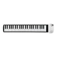 thumbnail image 1 of Teclado enrollable de 49 teclas, instrumento musical de piano, ligero y plegable. blanco, 1 of 9