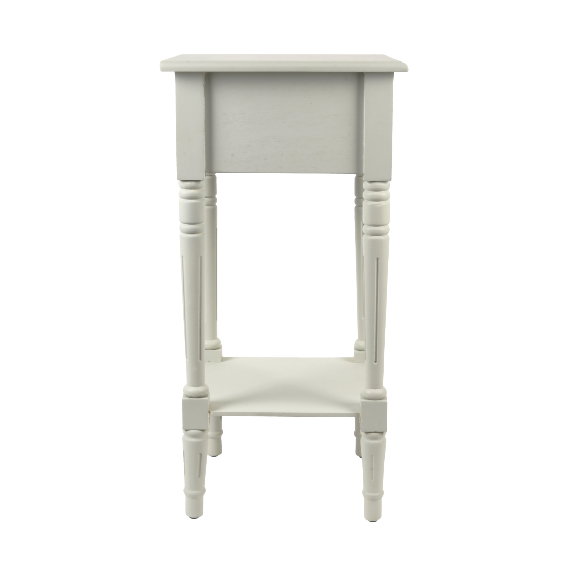 Decor Therapy Simplify 1-Drawer Accent Table, Sturdy Narrow End Table, 28" x 14" x 14" - Sea Glass