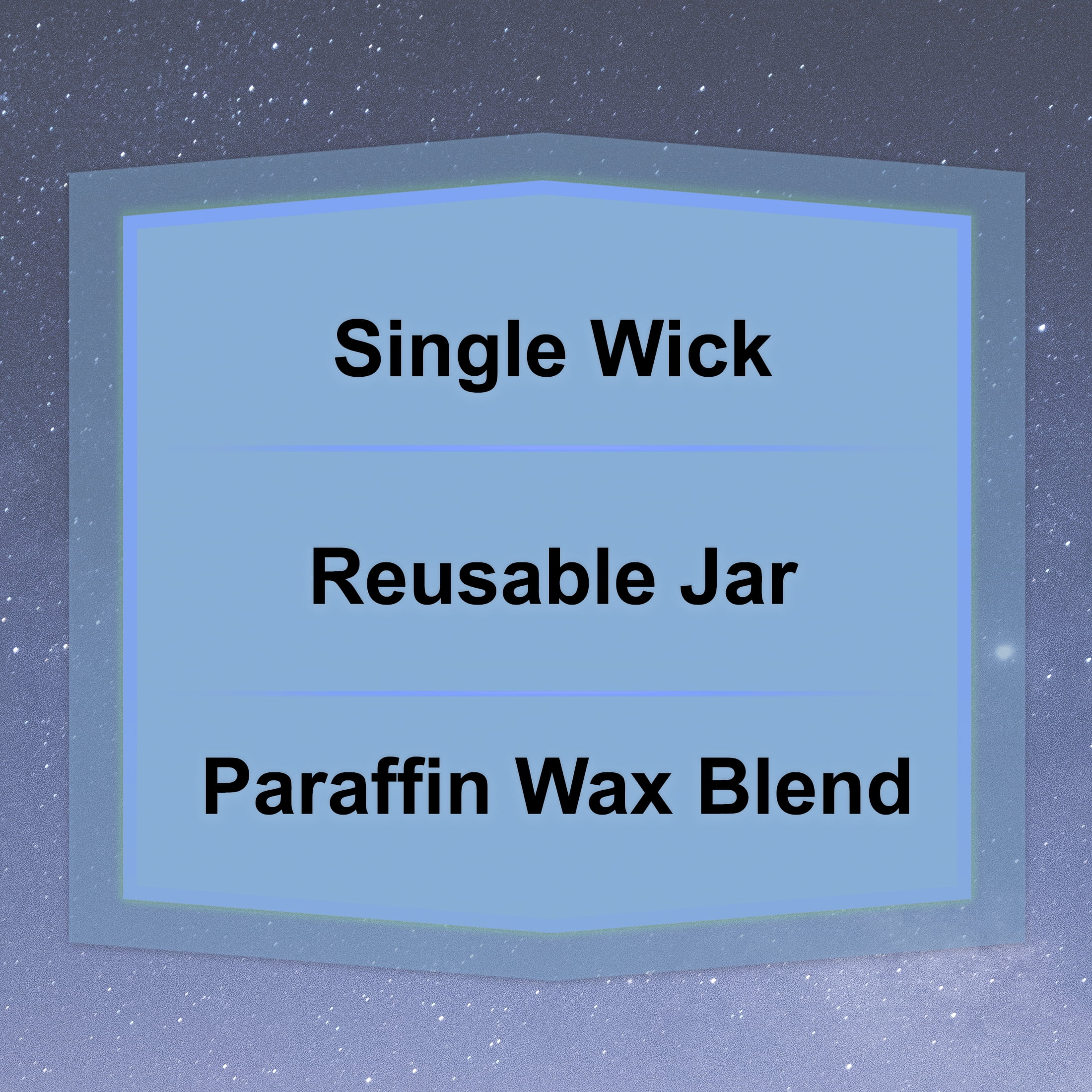 Mainstays Single-Wick Twist Glass Jar Scented Candle, Starlit Skies, 7oz.