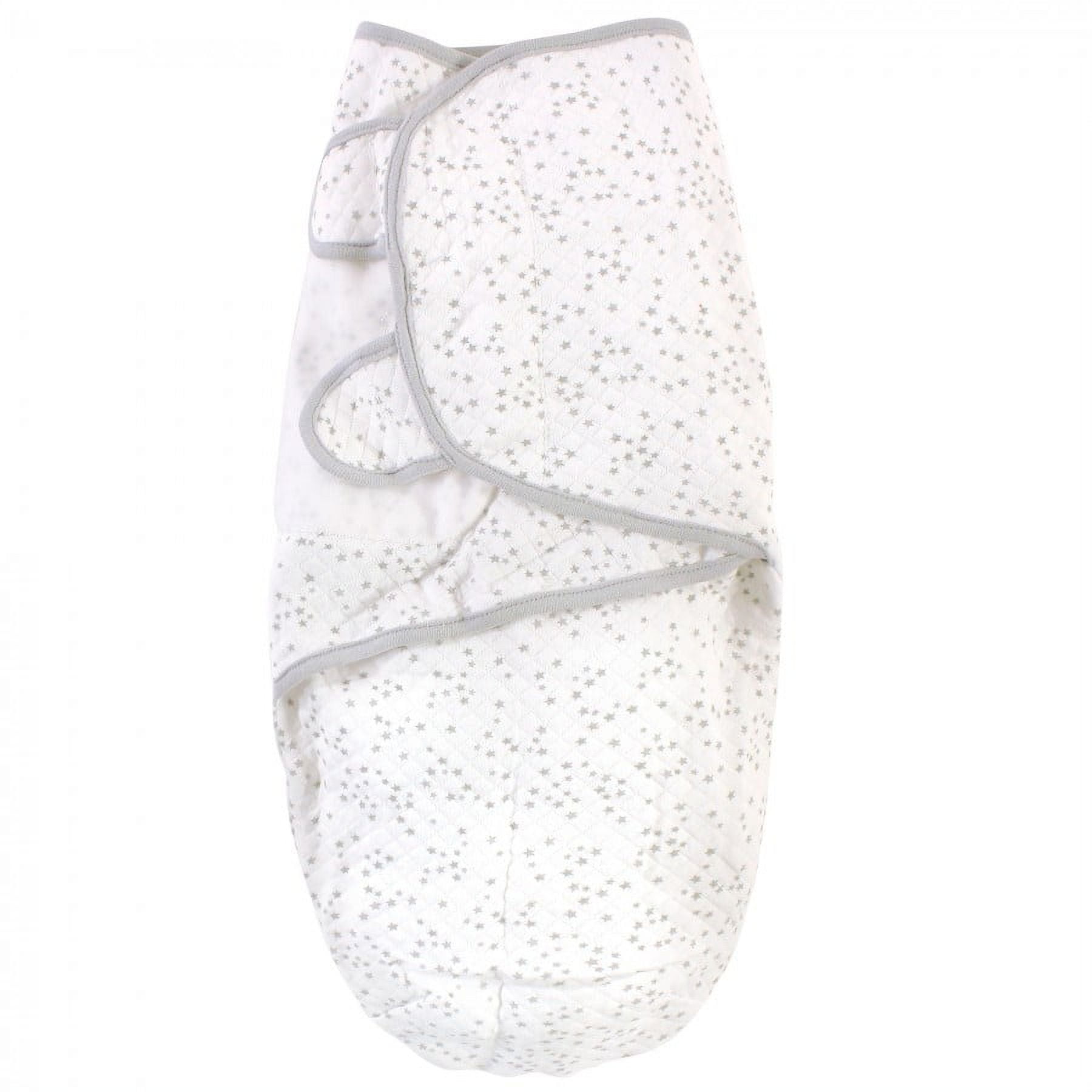 Hudson Baby Infant Boy Quilted Cotton Swaddle Wrap 3pk, Space, 0-3 Months