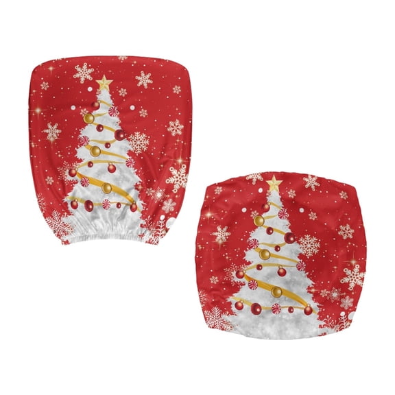 CHAQLIN Office Chair Slipcover Christmas Patterns with Stretch Stretchy Rotating Chair Protectors for Armchair, 2 Pcs Office Chair Slipcovers