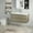 Gray, variant on Barara King Wall Mounted Bathroom Storage Medicine Cabinet,42" Floating Bathroom Vanity with Sink,Resin Top Basin and Soft Close Drawers, Ash Grey