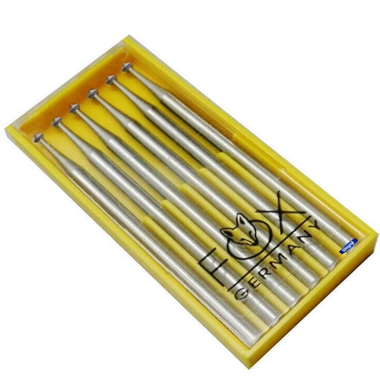 Jewelers Hart Bur 3mm 90° Stone Setting Bur For Prong Work - FOX Germany, Vanadium Steel