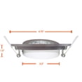 thumbnail image 4 of LED Gimbal Recessed Ceiling Downlight, 3.5 Inch with Driver, 7W, 3000K, Nickel Trim, 4 of 5