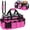 Pink, variant on Cleaning Caddy Bag, Cleaning Supplies Organizer for Housekeepers, Housekeeping Caddy with Handle and Detachable Padded Cushion, Pink