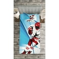 thumbnail image 3 of Ambesonne Hockey Quilted Bedspread Set 2 Pcs, Player Strong Shot Goal, Twin Size, Blue Red White, 3 of 3
