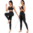 thumbnail image 4 of NELEUS Womens High Waist Running Workout Yoga Leggings with Side Pocket,Black,US Size L, 4 of 10