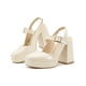 thumbnail image 1 of Zapatilla con Plataforma Elegante Lady Paulina Oficina Vestir marron 25.5, 1 of 7