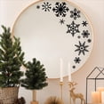 thumbnail image 5 of Winter Snowflakes Christmas Decals and Decor Vinyl Lettering Decal Stickers Self Adhesive - Medium Set- Qty 27 - Sizes Range from 2"-7" - Color: Black, 5 of 7