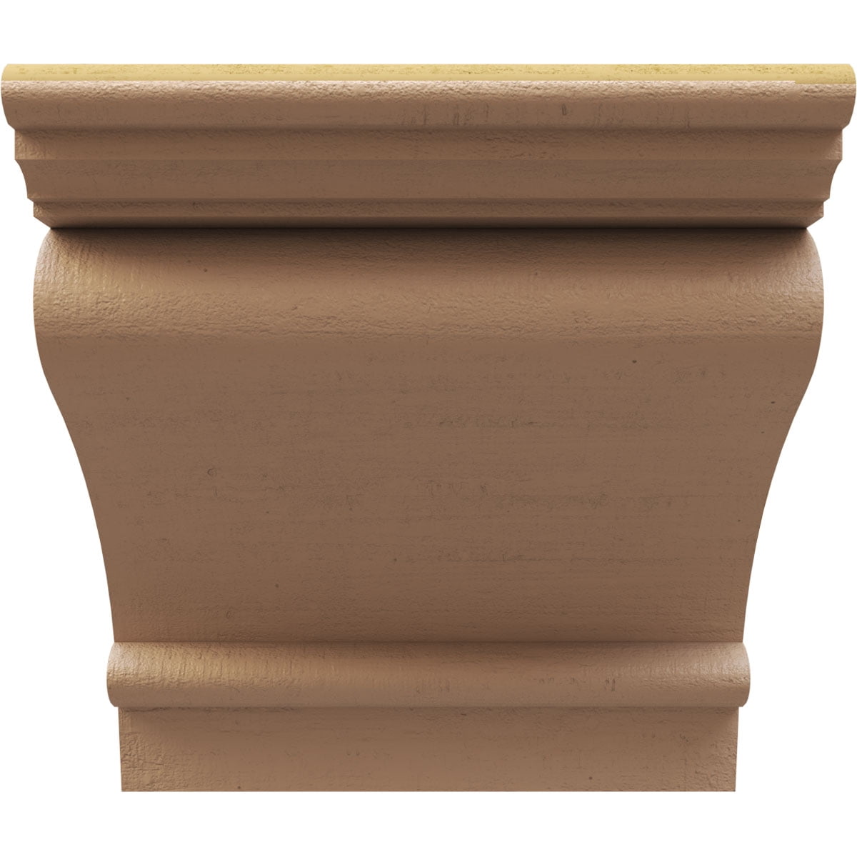 7"W x 7"D x 7"H Wide Mayflower Rough Cedar Woodgrain TimberThane Corbel, Primed Tan