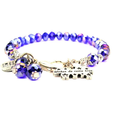 Crystal Star Charm Bracelet - Wishes Do Come True With Stars Splash Of Color Crystal Bracelet, Fits 7.5