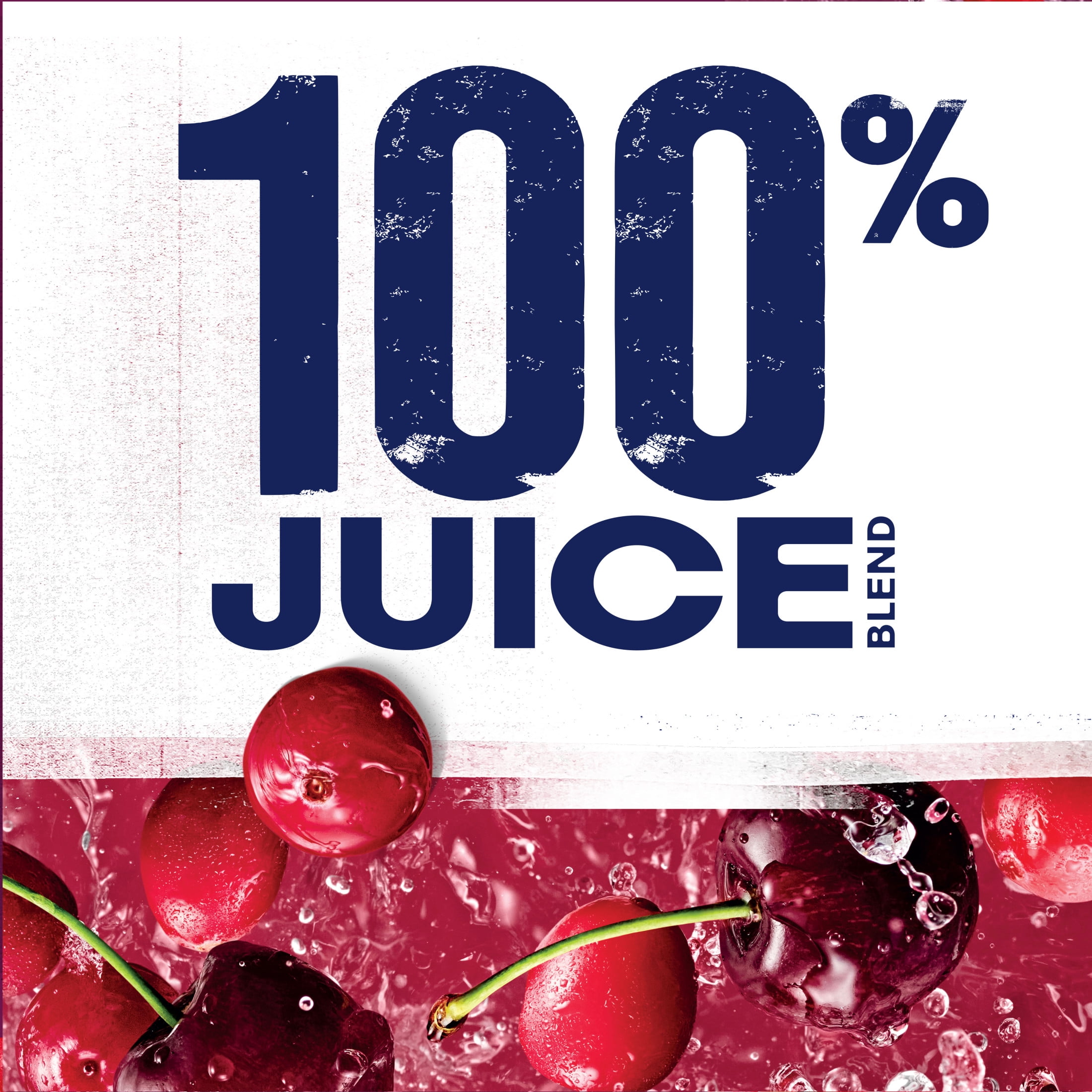 (8 pack) Ocean Spray® 100% Juice Cranberry Cherry Juice Blend, 64 fl oz Bottle