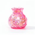 thumbnail image 2 of Pink Money Bag Squishy Stress Toy with Glitter and Sequins, Single Piece, Soft Material, for Girls Party Favors, Sensory Squeeze Toy, 2 of 3