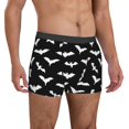 thumbnail image 5 of Men's Boxer Briefs, Bat halloween doodle cool black Soft Comfy Mens Underwear Boxer Briefs Breathable With Widen Waist, 5 of 7