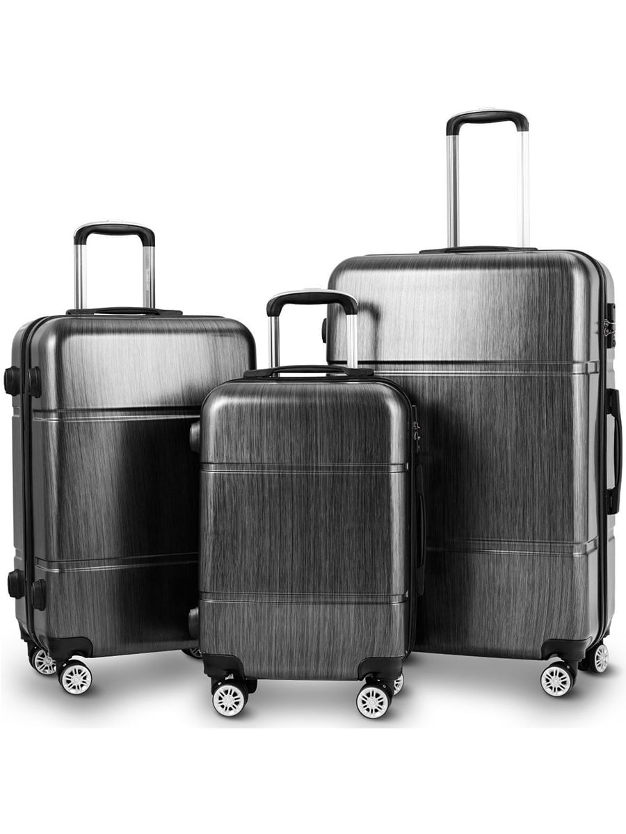 Secure TSA Lock Trolley Telescopic Handle Suitcase PC Luggage 20 24 28/" Unisex
