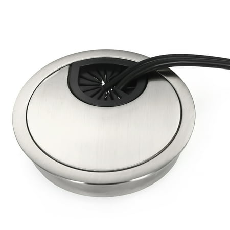60mm Desk Grommet For Wire Organizer Office Desktop Gromet Zinc