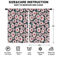 thumbnail image 2 of Blackout Kids Curtains,Black Daisy Flower Retro Pattern Childrens Insulated Curtains Set Of 2,Bedroom Essentials,Toddler Room Decor 52"x84", 2 of 5