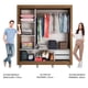 thumbnail image 4 of Ropero Closet Madesa Lyon 3 Puertas Pies Marron/Blanco, 4 of 5