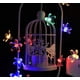 thumbnail image 3 of Guirnalda de luces solares, guirnalda de luces LED solares, decoración de jardín impermeable para exteriores, linternas de pesca, luces decorativas navideñas con flores - Luz colorida, 3 of 4