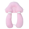 thumbnail image 1 of Toddler Neck Pillow Stable Support Safe Soft Breathable Cotton Fabric Toddler Body Pillow for Family Travel Pink(Polyester), 1 of 4