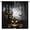 Halloween-27, variant on Horror Scary Halloween Blackout Curtains, Spooky Gothic Colorful Evil Pumpkin Lantern Star Bat Bone Skull Spider Web Pattern Window Drapes, for Bedroom Living Room 84" W X 84" L
